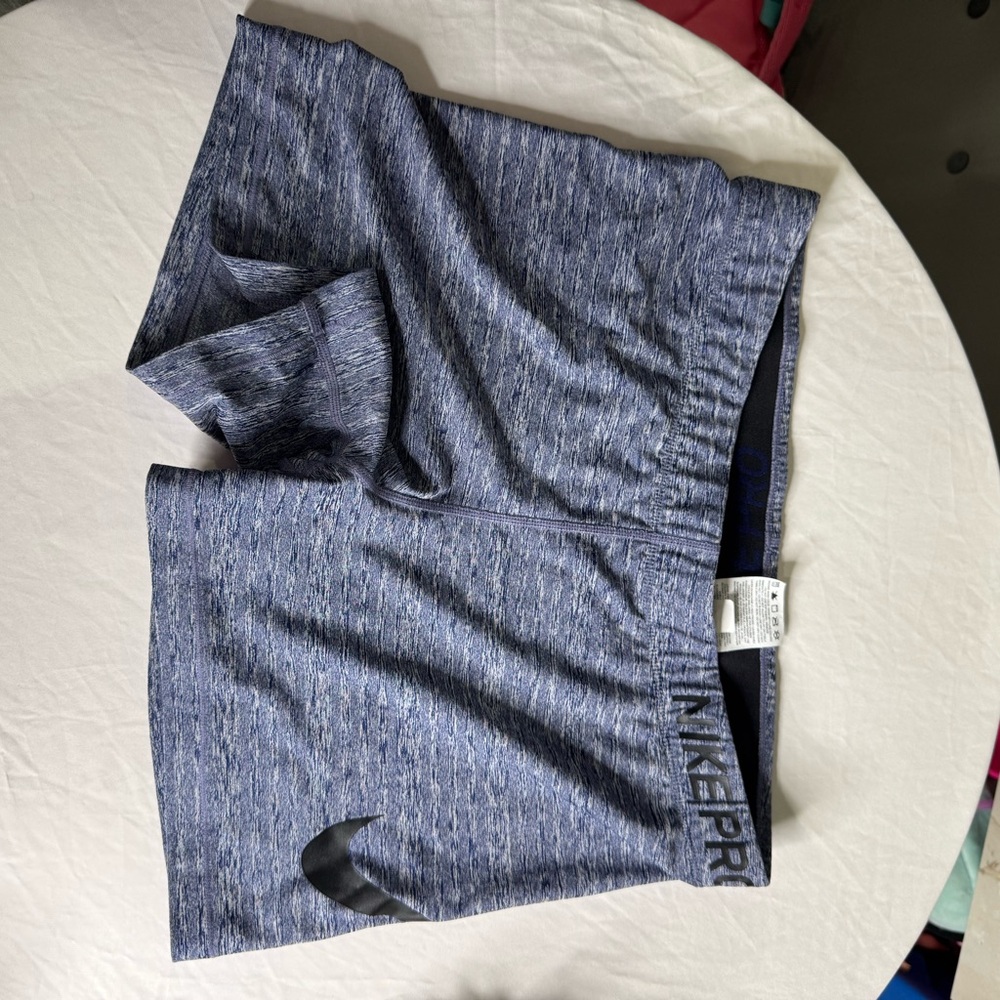 Nike Heathered Blue Training Shorts
